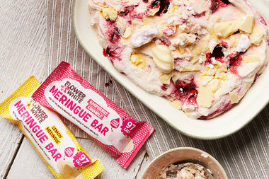 Blackcurrant and Meringue Ice Cream