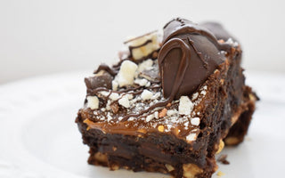 Salted Caramel & Hazelnut Fudge Brownies