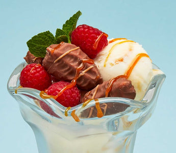 Luscious & light Salted Caramel Ice Cream Sundae