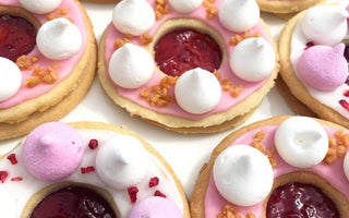 Meringue Topped Jam Biscuit Recipe