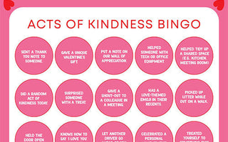 Take Part in our Acts of Kindness Bingo