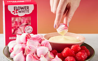 Raspberry & Meringue White Chocolate Fondue
