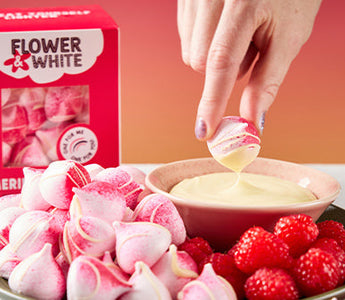 Raspberry & Meringue White Chocolate Fondue