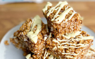 You need to try these Gingerbread Rice Krispie Treats