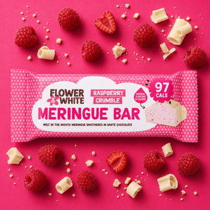 Raspberry Crumble Meringue Bar
