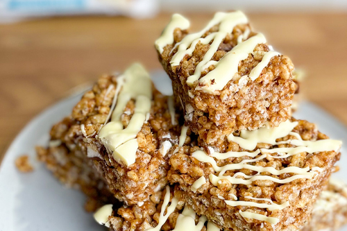You need to try these Gingerbread Rice Krispie Treats
